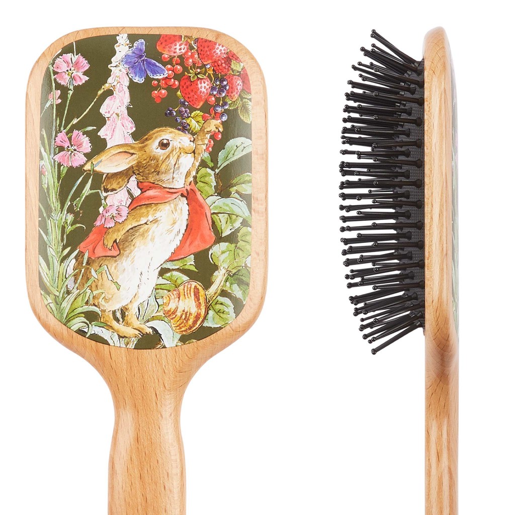 PR03-แปรงหวีผม KENT x Flopsy™ Fine Quill Paddle Brush (Peter Rabbit Ed.)  จากอังกฤษ