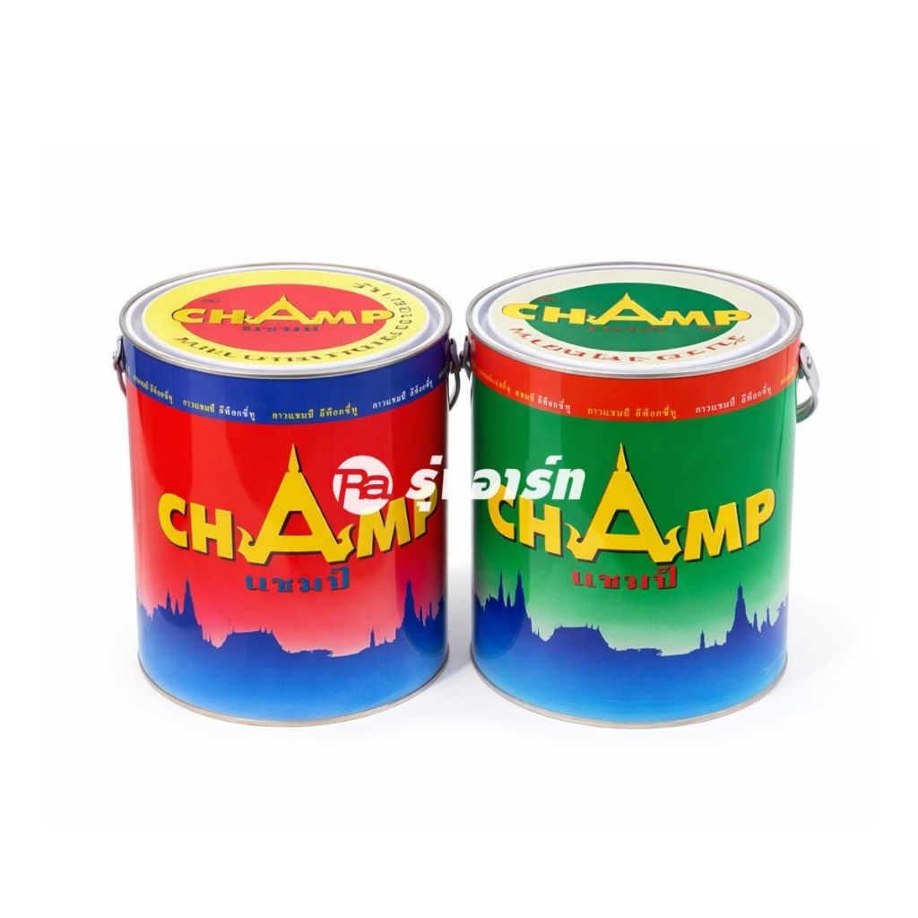 กาวอีพ็อกซี่แชมป์ CHAMP CONCRETE PUTTY สำหรับงานกระจกประดับลวดลาย งานซ่อมแซมคอนกรีต