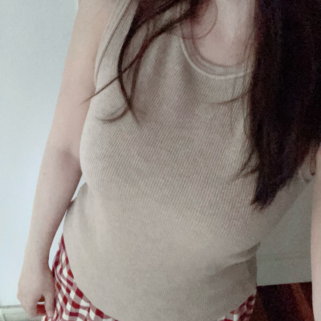 Beige Knittop (ป้าย one k) ผ้านุ่มมากค่ะ