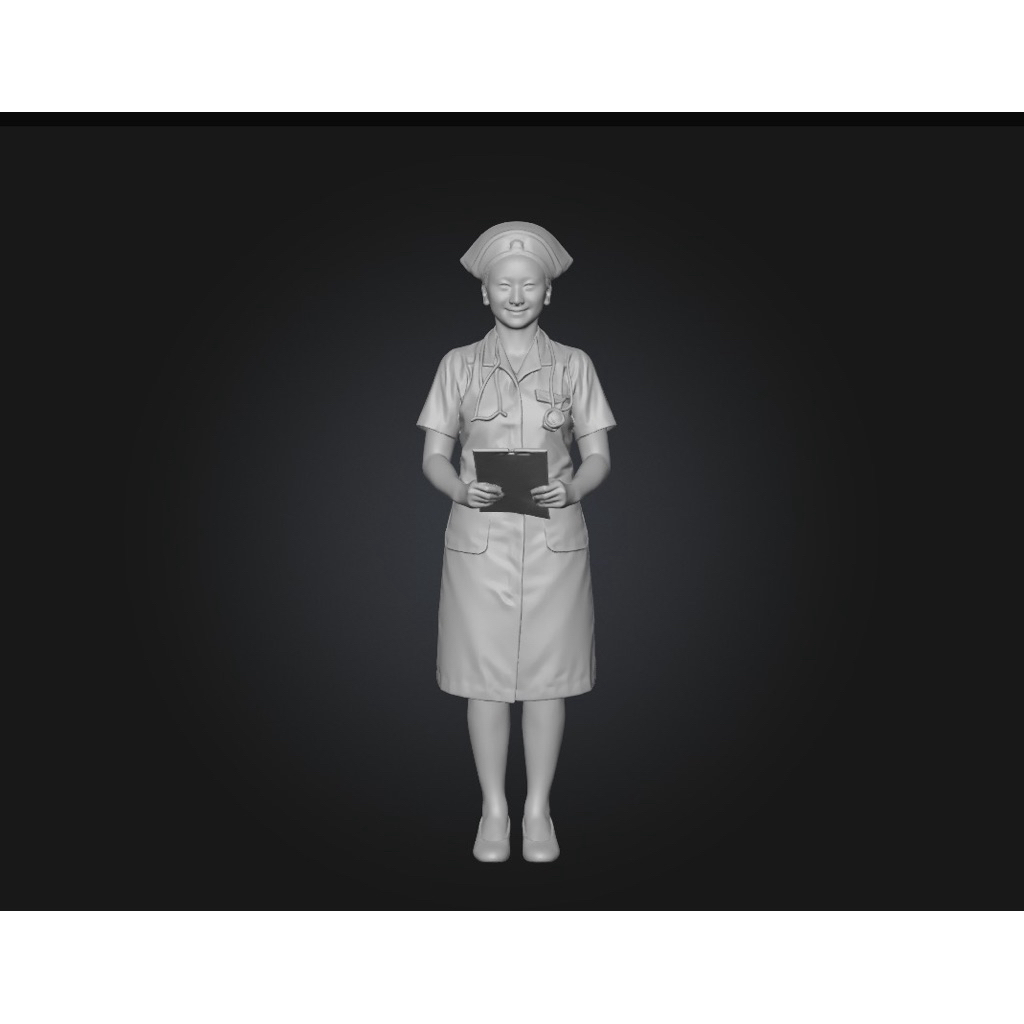 โมเดลพยาบาล ขนาด 1:24 | 1:35 | 1:64 | Resin 3D Printing ความละเอียดสูง | Nurse