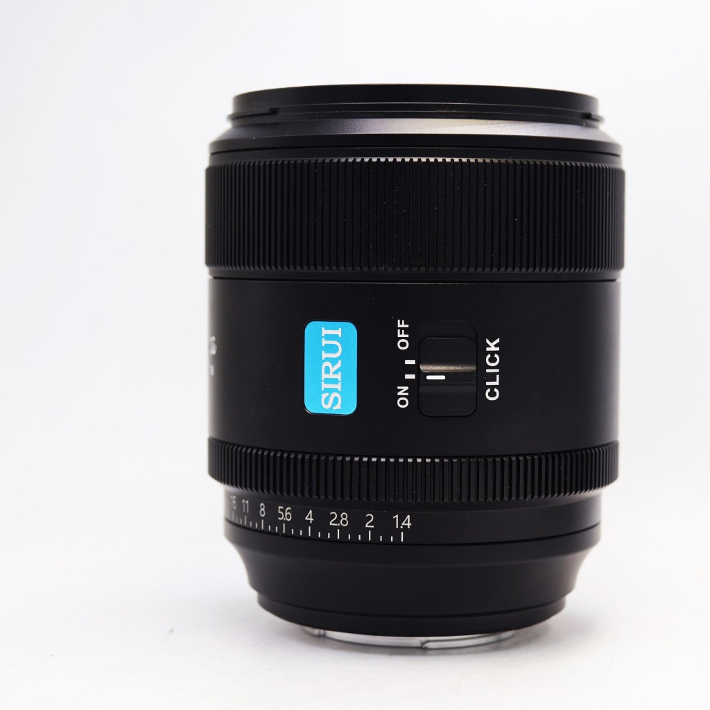 Fujifilm X Mount Sirui 85mm F1.4 AF "Aurora" Lens in Box for portraiture Fuji Cameras, both photo an