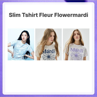 Mardi Mercredi Slim Tshirt Fleur Flowermardi (Purple Lilac, …