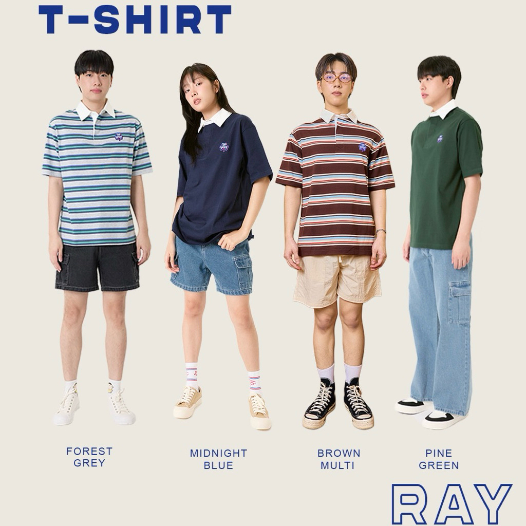 Ray T-Shirt เสื้อยืดคอปก 4 สี