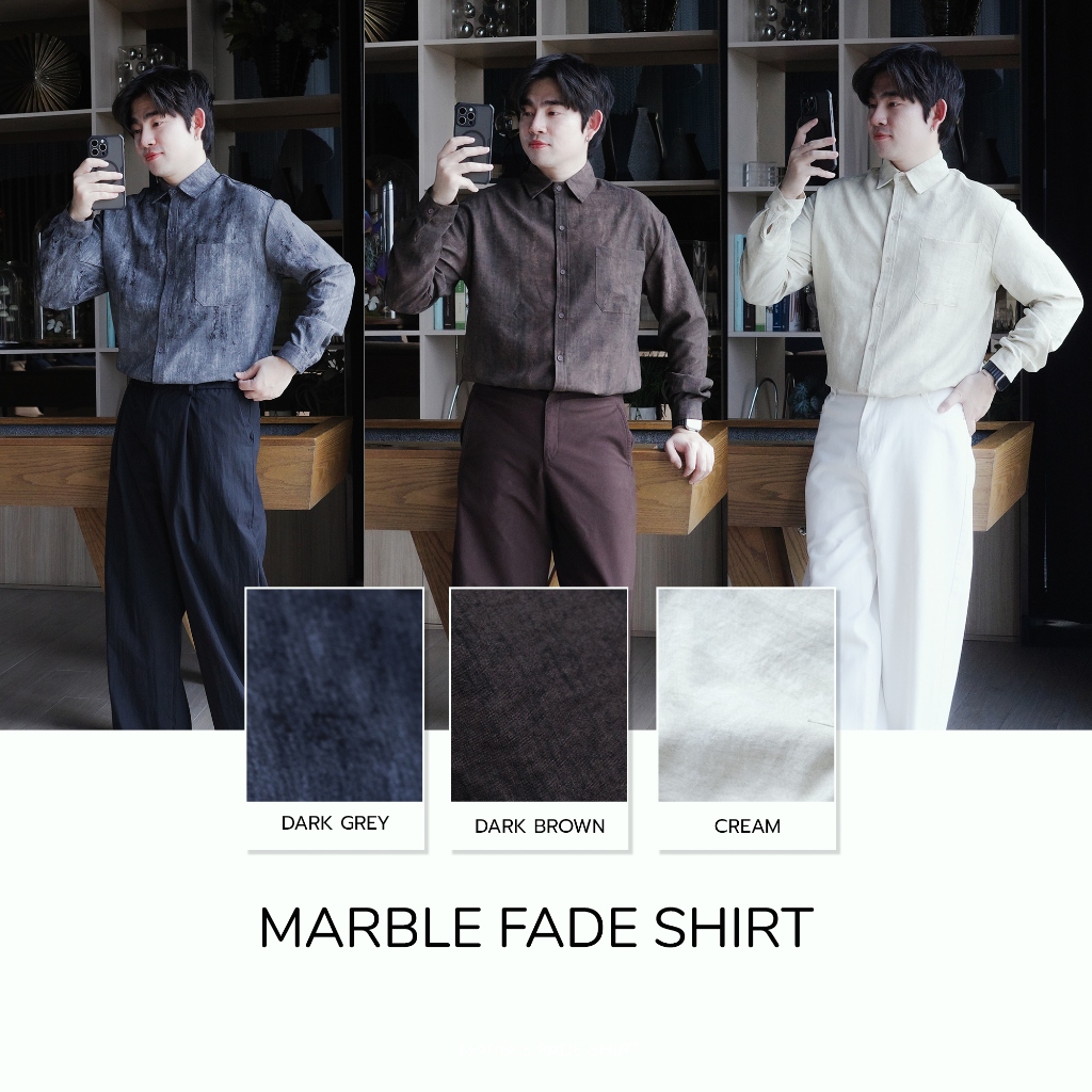 Marble Fade Shirt - มาร์เบิลเฟดเชิ้ต