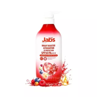 Jabs bright booster UV Protection SPF50 PA+++ แจ๊บส์ ครีมกันแดด โลชั่นกันแดด 450ml