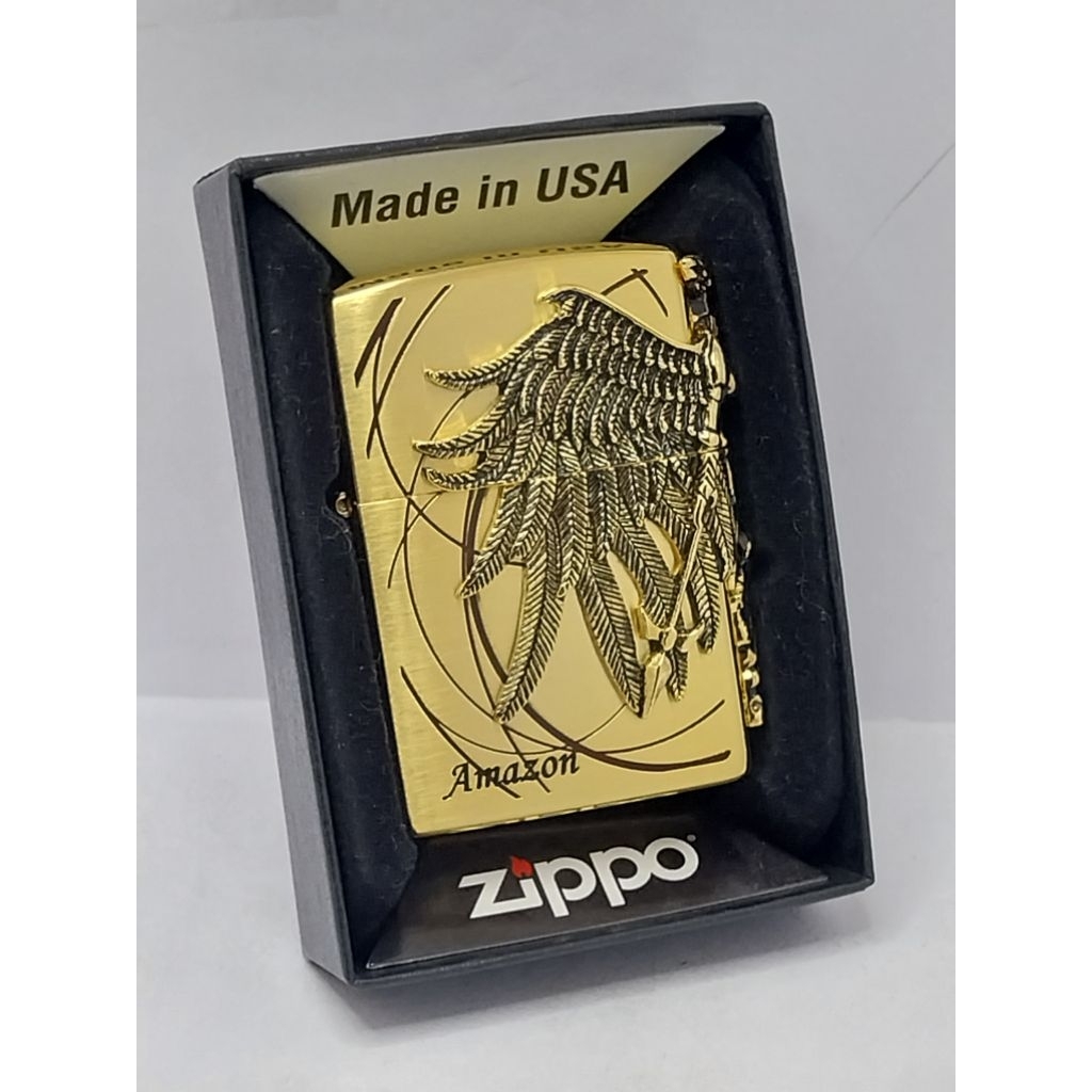 Zippo ZA-1-36A AMAZON 1 GD ปี2020 ถังในตรงปี พร้อมกล่อง #สินค้าใหม่ยังไม่ผ่านการใช้งาน❤️Zippo แท้100