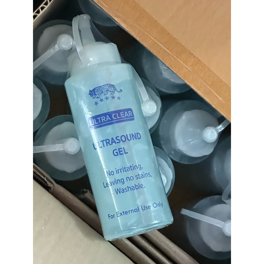 (ขายยกลัง 24ขวด) เจลอัลตร้าซาวด์ ขวดซอส 300 มล. ultrasound gel 300ml. exp.29/10/2026
