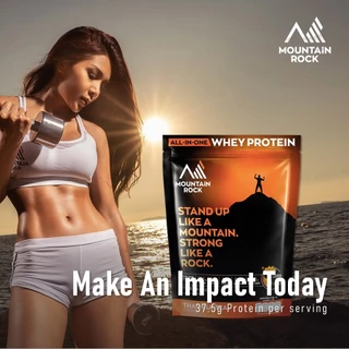 Mountain Rock เวย์โปรตีน ออลอินวัน รสชาไทย 715 กรัม | โปรตีน 37.5 กรัม | BCAA + ครีเอทีน | ฮาลาล