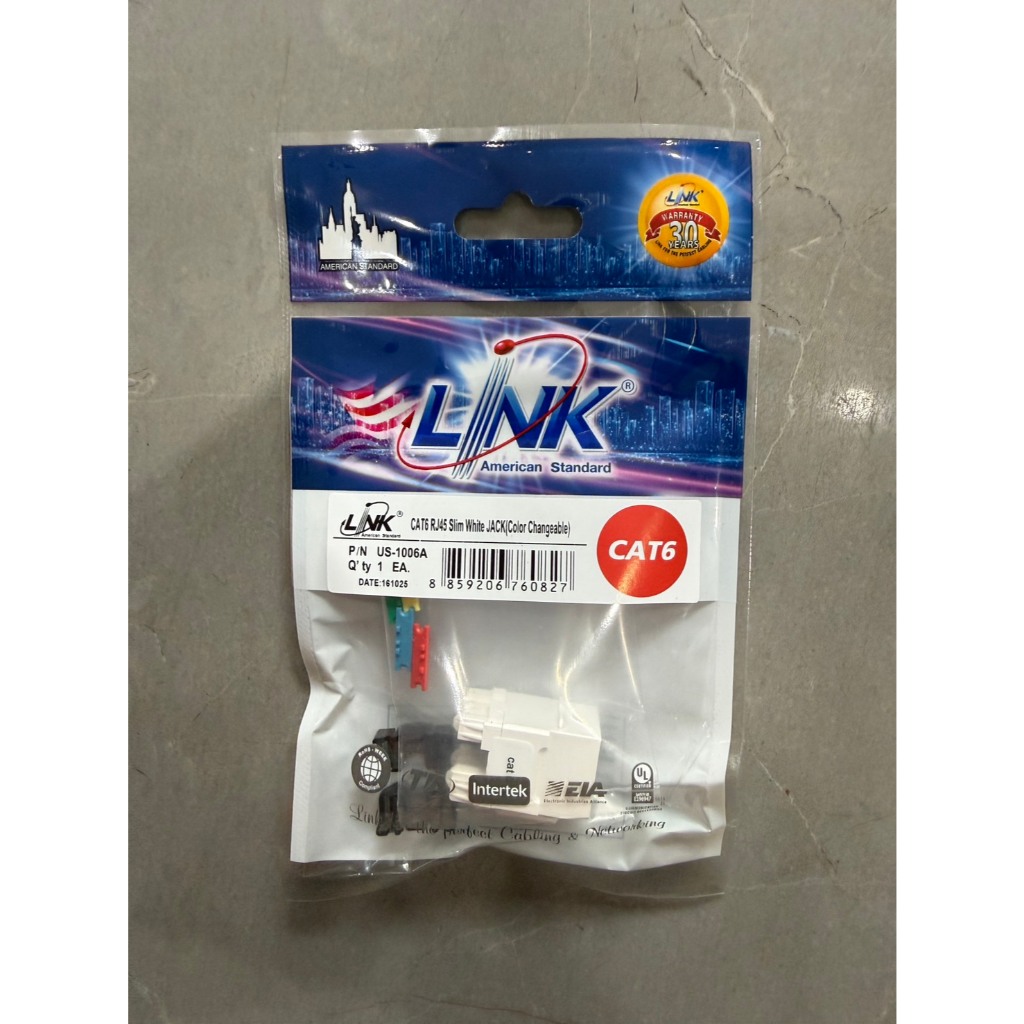 แลนตัวเมีย LINK CAT6 US-1006A