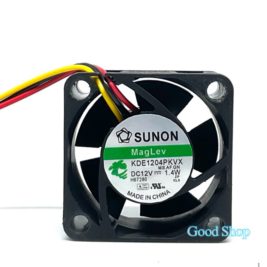 พัดลม 40x40x20 DC12V ยี่ห้อ SUNON 1.4W 3สาย KDE1204PKVX สินค้าพร้อมส่ง