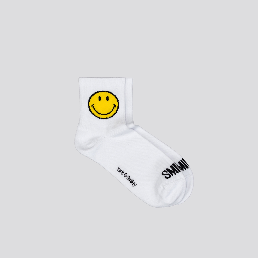 SMILEY® YELLOW ESSENTIAL QUARTER SOCKS