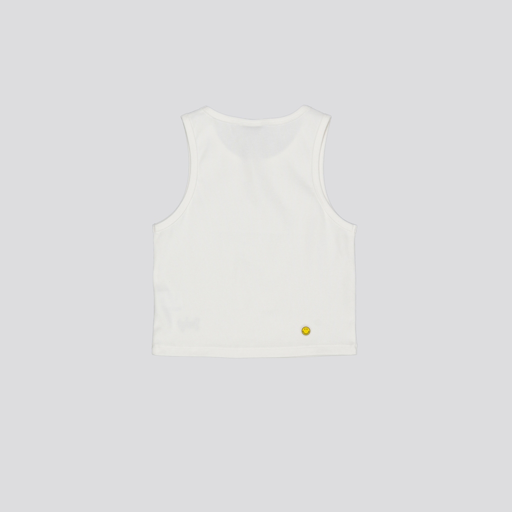 SMILEY® WHITE ESSENTIAL WOMEN TANK TOP — صورة 4