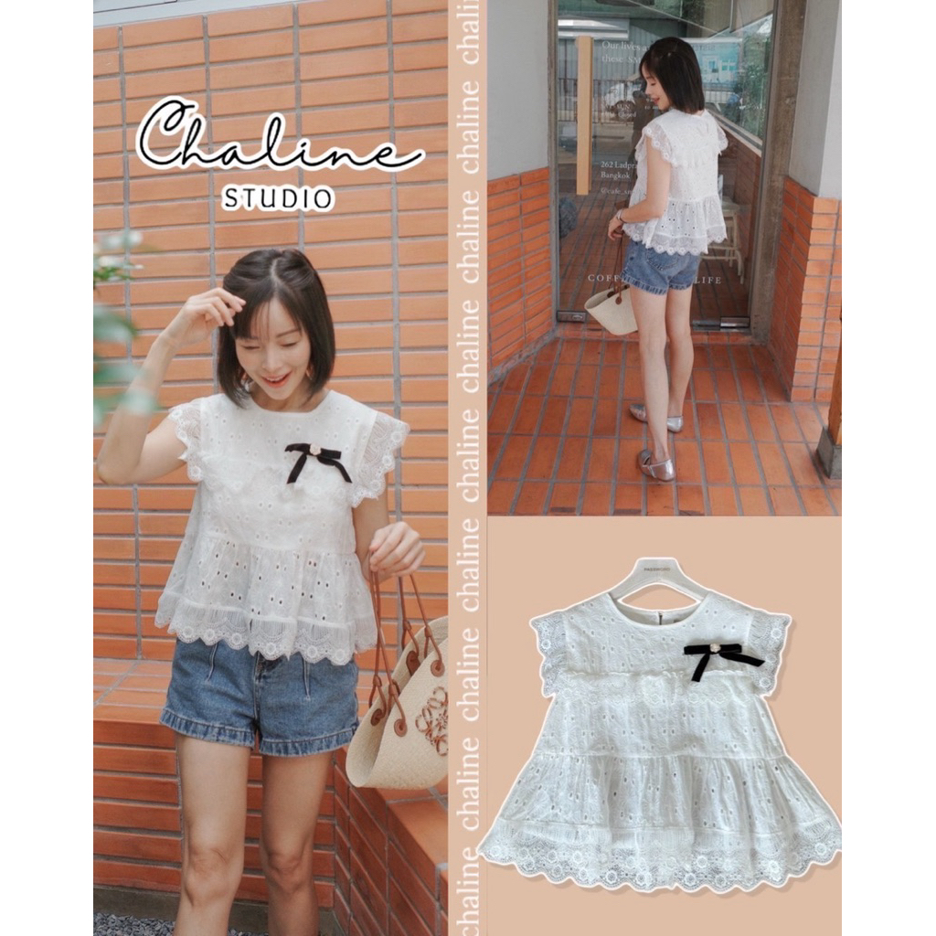 Chalinestudio เสื้อลูกไม้งานนำเข้า เนื้อผ้าลูกไม้เกรดพรีเมี่ยม