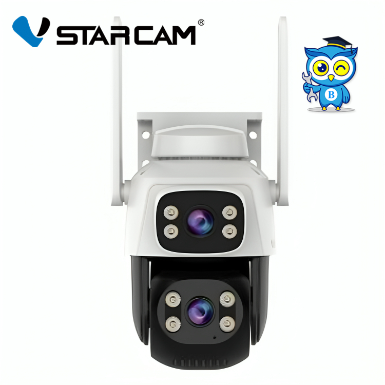Vstarcam C622DR เลนส์คู่ กล้องวงจรปิดไร้สาย ภาพสี มีAI+ คนตรวจจับสัญญาณเตือน Outdoor