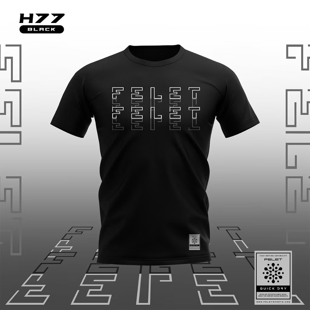 เสื้อแบดมินตัน Felet  รุ่น H77 (Size XL)