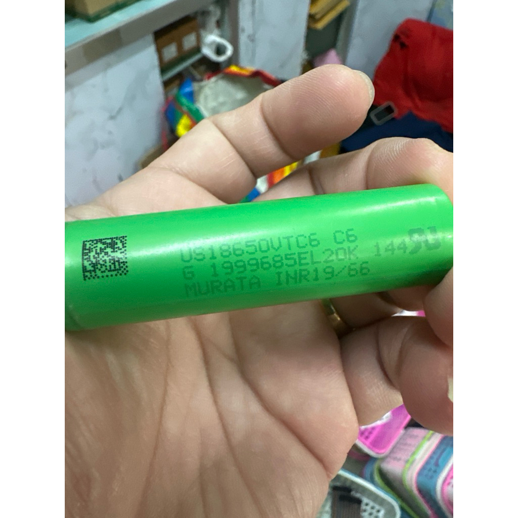 ถ่าน18650 NCR18650B  ราคาต่อก้อน ของใหม่ประกันสินค้า 60 วันจากการผลิตราคาไม่รวม Vat