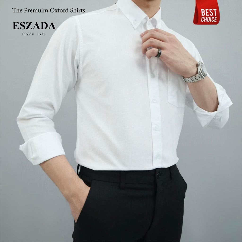 ESZADA เสื้อเชิ้ตผู้ชายผ้า Oxford Premium A+ (SL15)