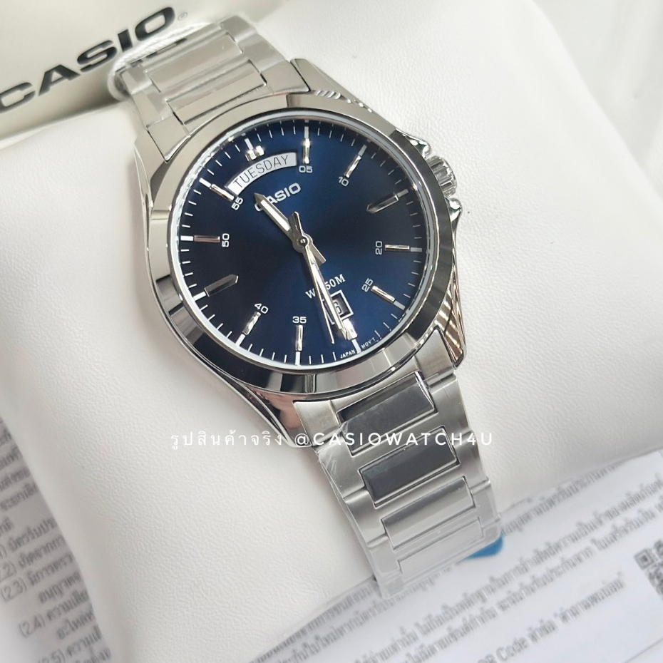 CASIO นาฬิกาข้อมือผู้ชาย รุ่น MTP-1370D-2A2 / MTP-1370 / MTP-1381 รับประกันศูนย์เซ็นทรัล cmg