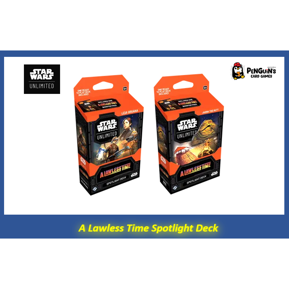 *พร้อมส่ง*Starwars Unlimited A Lawless Time Spotlight Deck: Leia Organa, Jabba the Hutt