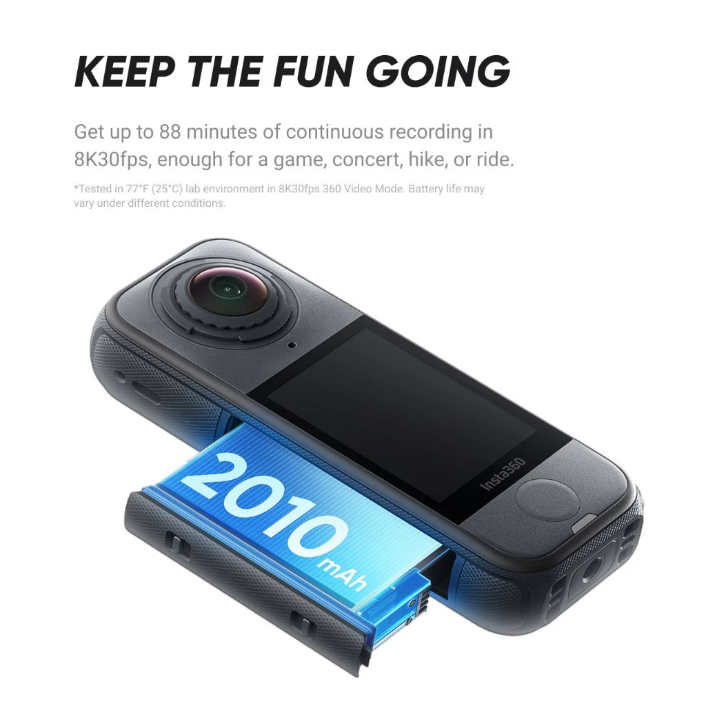 Insta360 X-Series กล้อง 360 X5 X4 Air ถ่ายวิดีโอ 8K ภาพชัด กล้องแอคชั่น กันน้ำ ประกัน 1ปี Action Camera thumbnail 9