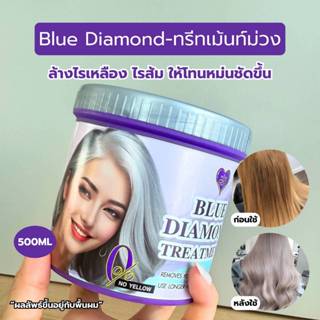 Blue Diamond No Yellow Treatment ทรีทเม้นท์ม่วง ล็อคสีผมเทา …