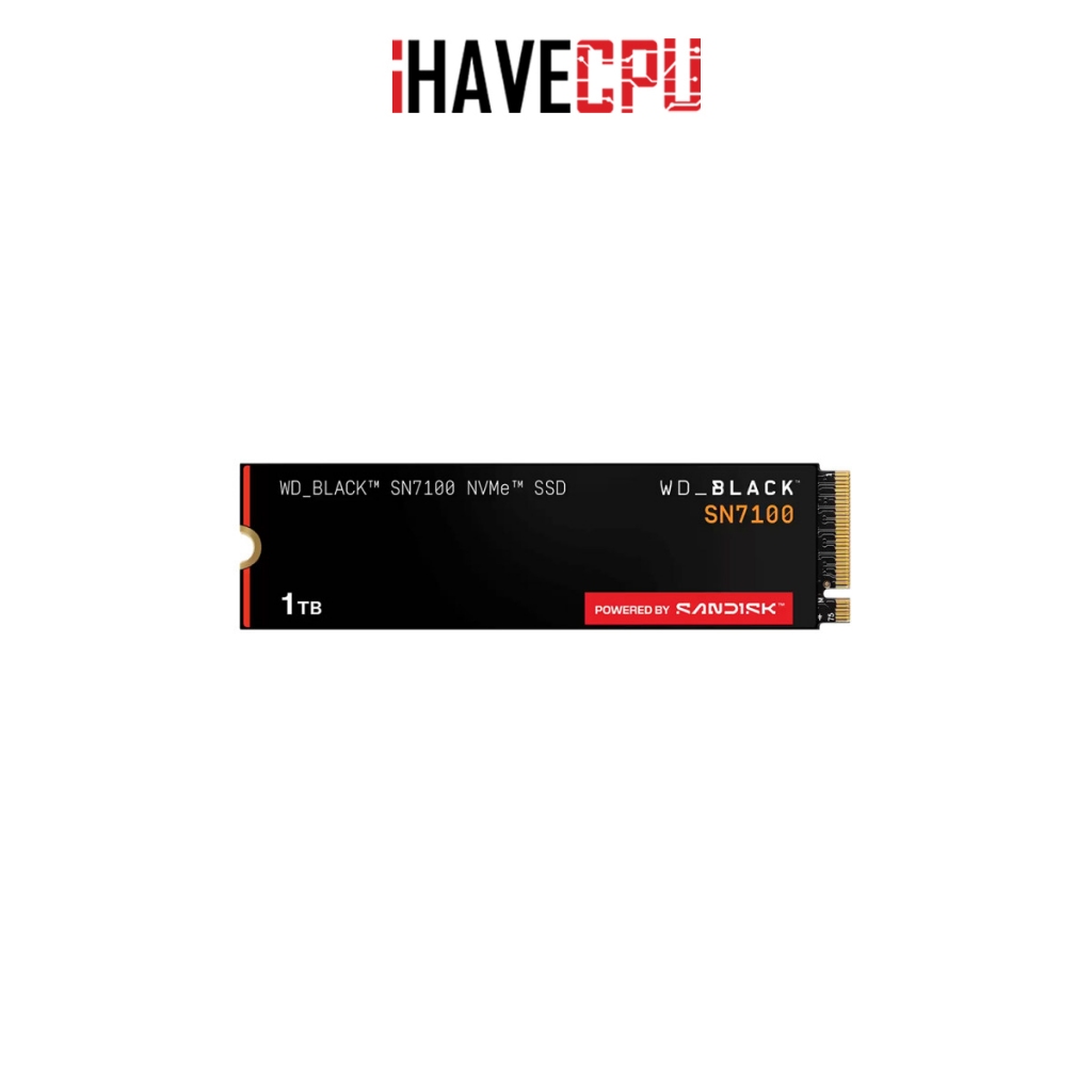 เอสเอสดี (m.2) iHAVECPU WD BLACK SN7100 1TB PCIe/NVMe GEN4 (WDS100T4X0E)