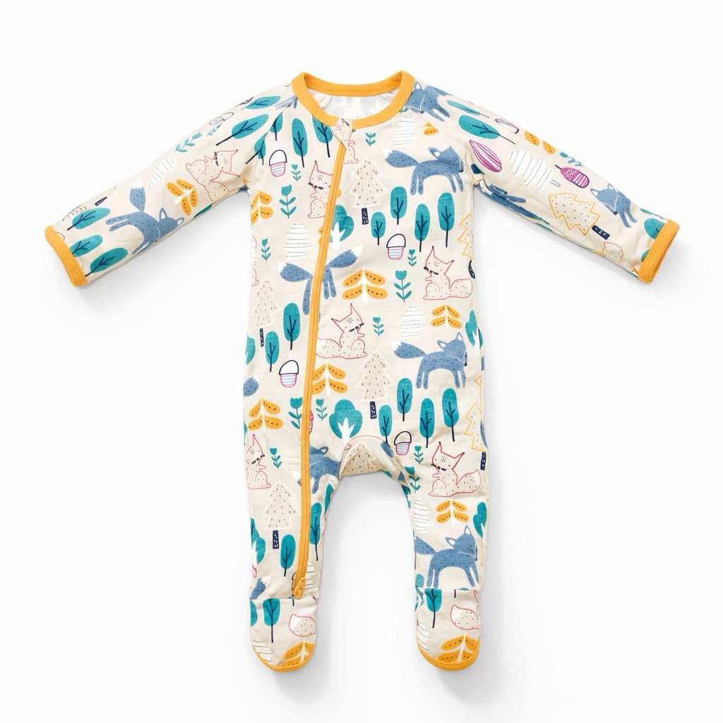 Bestaroo ชุดคลุมเท้า ชุดนอนเนื้อผ้าโมดาว เด้ง นุ่ม ยืดหยุ่นได้ดี