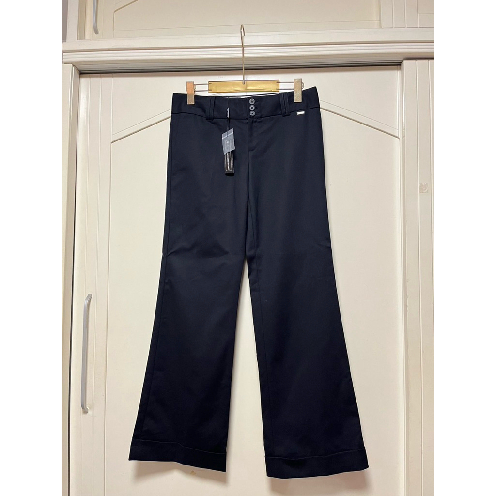 AIIZ Career IMPORTED FABRIC เอว 32”กางเกงผ้าขายาว สีดำ มีกระเป๋าล้วง ใส่ได้ทั้งชาย และหญิง เอว 32“ ส