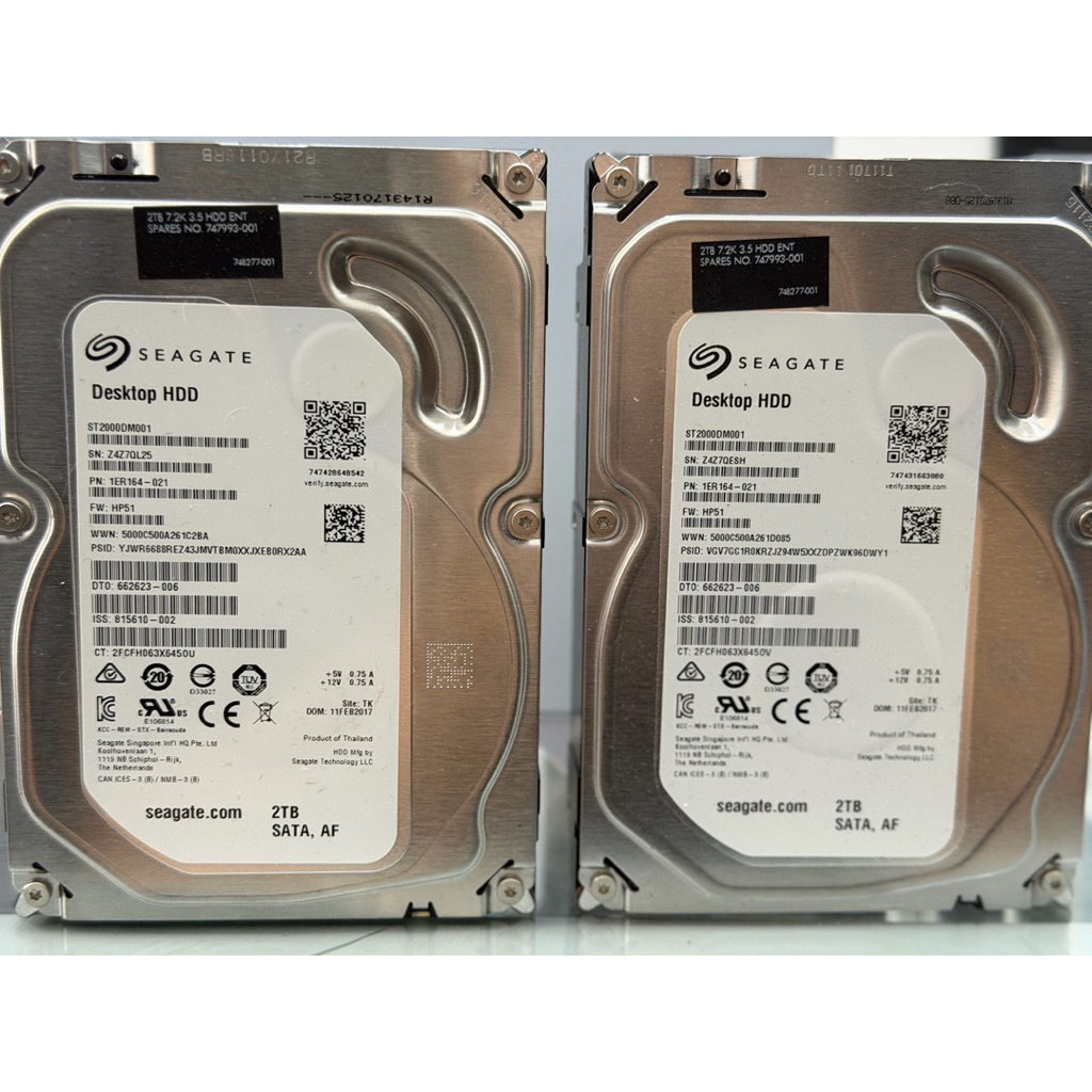 HDD 2tb 2 tb SEAGATE BARRACUDA ST2000DM001 3.5 sata 6.0 7200rpm cache 64mb ใช้งานดี 100%