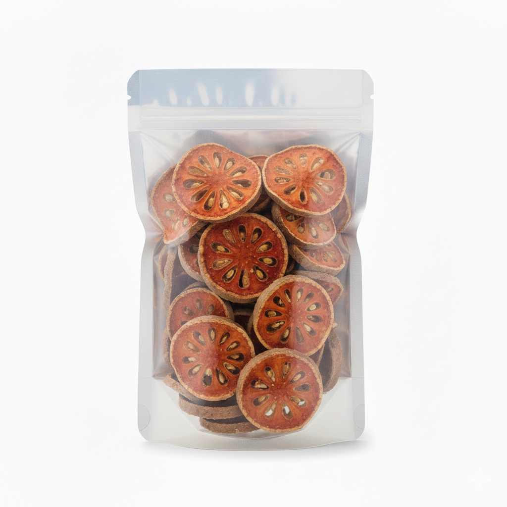 ชามะตูม (Bael Fruit Tea)  มะตูมอบแห้ง พร้อมชงดื่ม 100g.