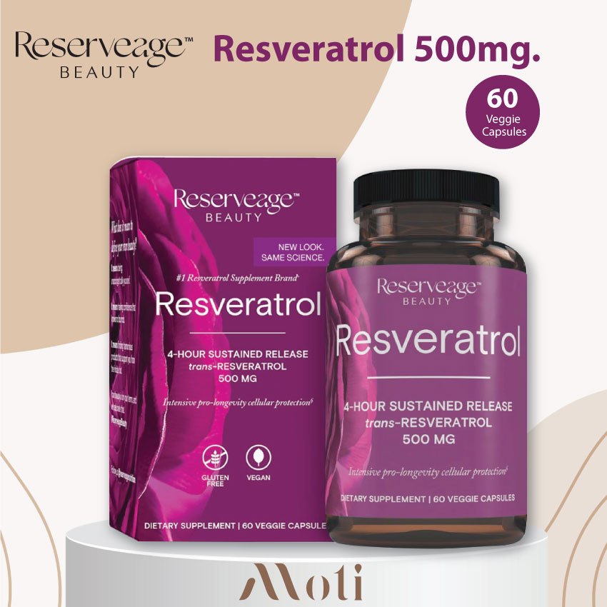 Reserveage Beauty Resveratrol 500mg 60Veggie