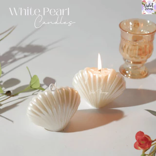 Violet Flamingo White Pearl Candles – เทียนไข่มุกแฮนด์เมด เพิ่มบรรยากาศโรแมนติก เทียนไข่มุกดีไซน์พิเศษ