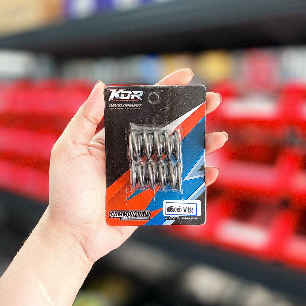 สปริงวาล์วWave125 2วาล์ว งานKDR ลูก54-63 รับรอบได้12,000รอบ มีทั้งนอก-ใน