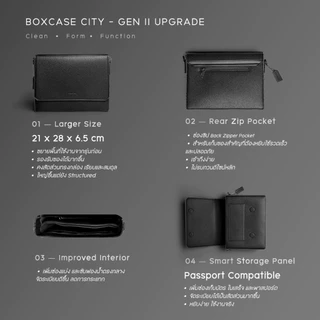 AGENTLE - BOXCASE CITY | กระเป๋าแมสเซนเจอร์ทรงกล่องสี่เหลี่ยมผู้ชาย