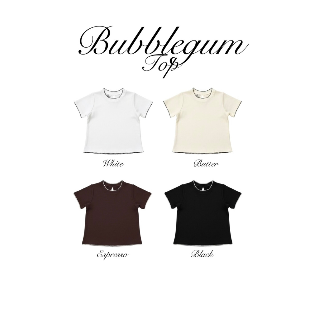 Rubberstore - Bubblegum top  เสื้อคอกลมแขนสั้น