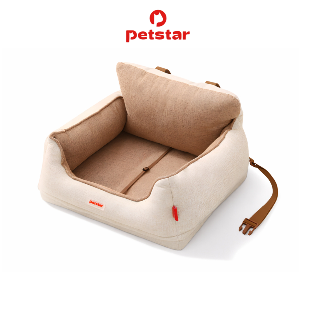 (โค้ดลด 100 บาท) Petstar ที่นอนสัตว์เลี้ยงในรถ เบาะรองสัตว์เลี้ยง กันน้ำ มีตัวล็อกนิรภัย Pet Seat Cushion