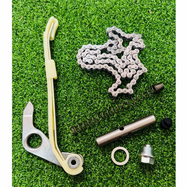 ชุดโซ่ลาวลิ้นเวป125ปลาวาฬ/125LED/MSXแบบพร้อมเปลี่ยนได้ครบตามรูปช้วยลดอาการเสียงดังของเครื่องยนต์ได้เป็นเกรดแท้