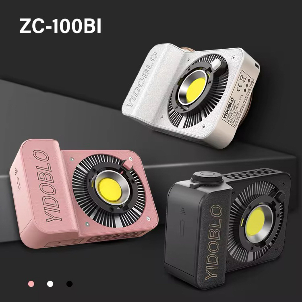 ไฟวิดีโอ ไร้สาย Yidoblo ZC-60BI ZC-100BI Color 2700-7500K Pocket COB Light 60W 100W ไฟส่องถือ
