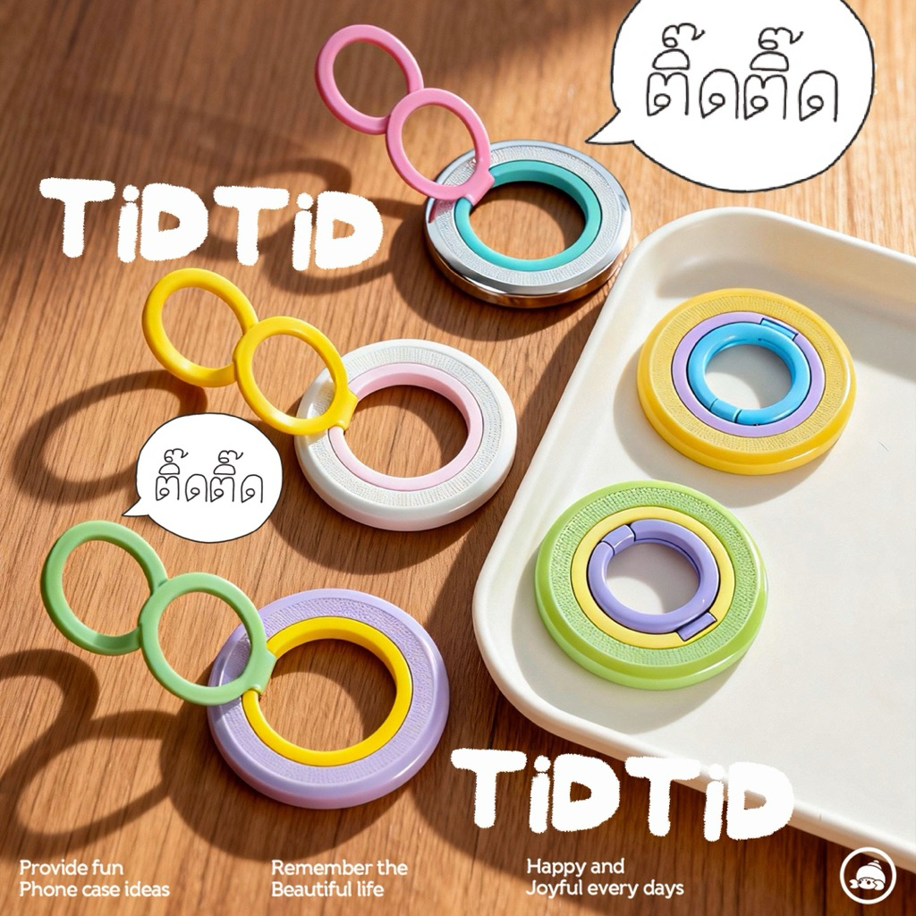 [ของแท้]ที่ตั้งจิ๋ว 🇹🇭🧲🛵Magnetic 3-Fold Stand 360° | Zinc Alloy รุ่น Cafe Signature่