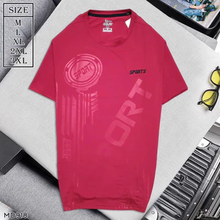 เสื้อกีฬาคอกลมsport เสื้อออกกำลังกายเกรดA ผ้าเด้งยืดหยุ่นใส่สบายไม่ร้อน