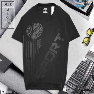 เสื้อกีฬาคอกลมsport เสื้อออกกำลังกายเกรดA ผ้าเด้งยืดหยุ่นใส่สบายไม่ร้อน