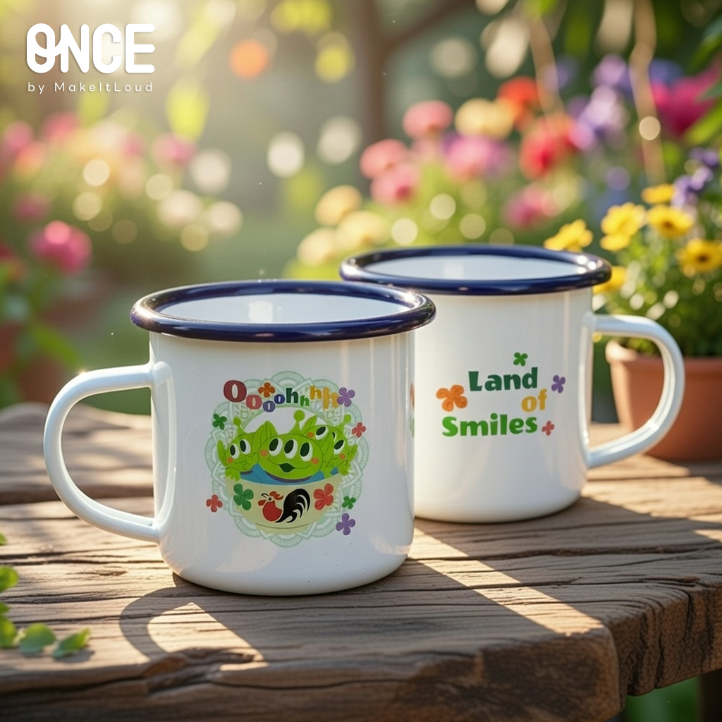 ONCE x ©Disney/Pixar Toy Story Enamel Mug Artist Series แก้วน้ำ แก้วกาแฟอีนาเมล ลิขสิทธิ์แท้