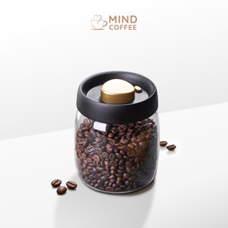 โหลแก้วสูญญากาศ กล่องเก็บเมล็ดกาแฟ สำหรับเก็บเมล็ดกาแฟ ธัญพื…
