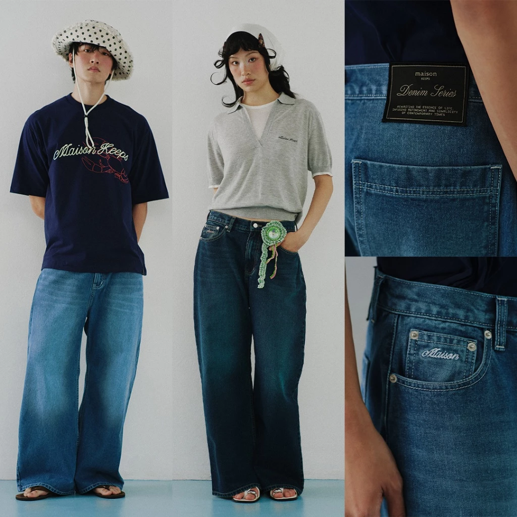 maison KEEPS | Jupiter Barrel Jeans | กางเกงยีนส์ทรงกระบอกโค้ง