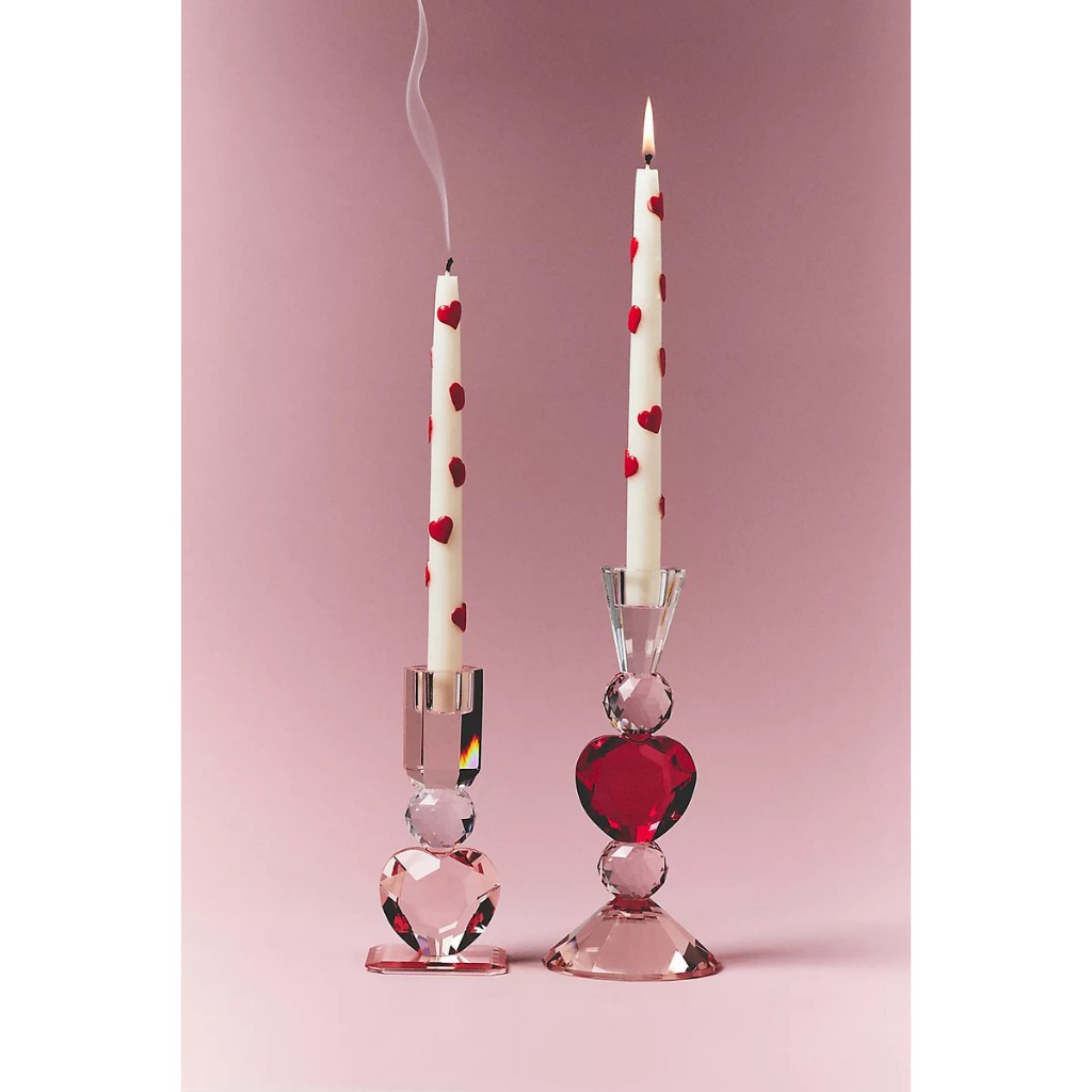 Clear The Table // (พร้อมส่ง) Heart Cut Glass Candle Holder