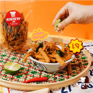 ฟองเต้าหู้กรอบ รสต้มยำ เจทานได้ กินเพลิน อร่อย โปรตีนสูง อบรีดน้ำมัน ตรา Khiew (เคี้ยว)