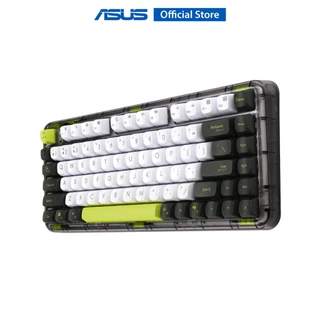 ASUS Jelly75 Keyboard KD201 คีย์บอร์ดไร้สาย ดีไซน์กะทัดรัด ลดเสียงและแรงสั่น (TH-EN)