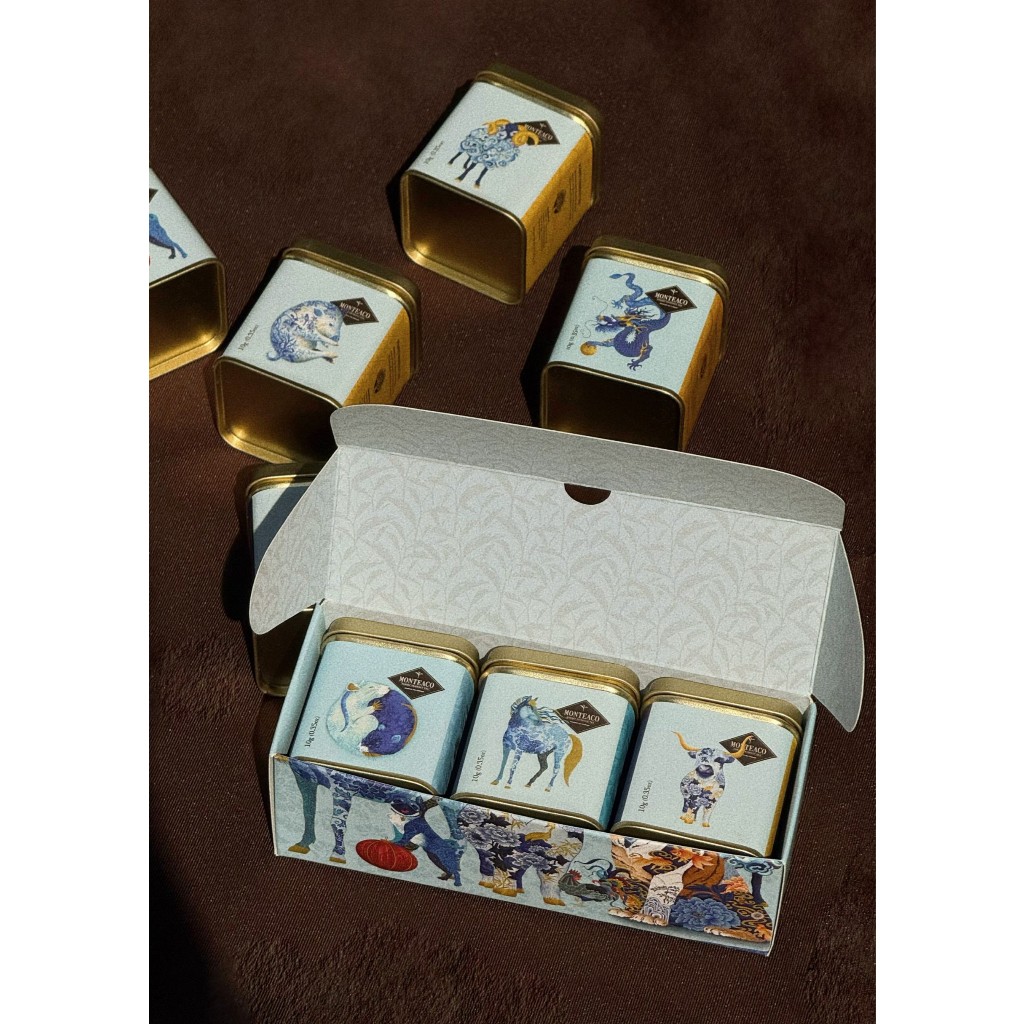 Zodiac ชาธีมจักรราศี ราคากระป๋องละ 190 บาท ได้รับกล่อง Zodiac box set ฟรีเมื่อซื้อชาธีมจักรราศีครบทุก ๆ 3 กระป๋อง