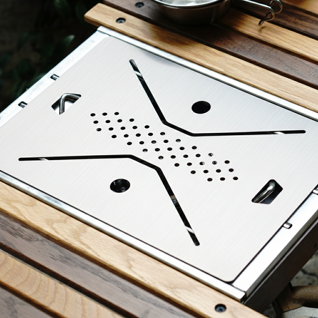 CAMP15 : Chielder Cover Plate  for Snow Peak GS-450 / แผ่นฝาครอบเตา Snow Peak / TNR Burner