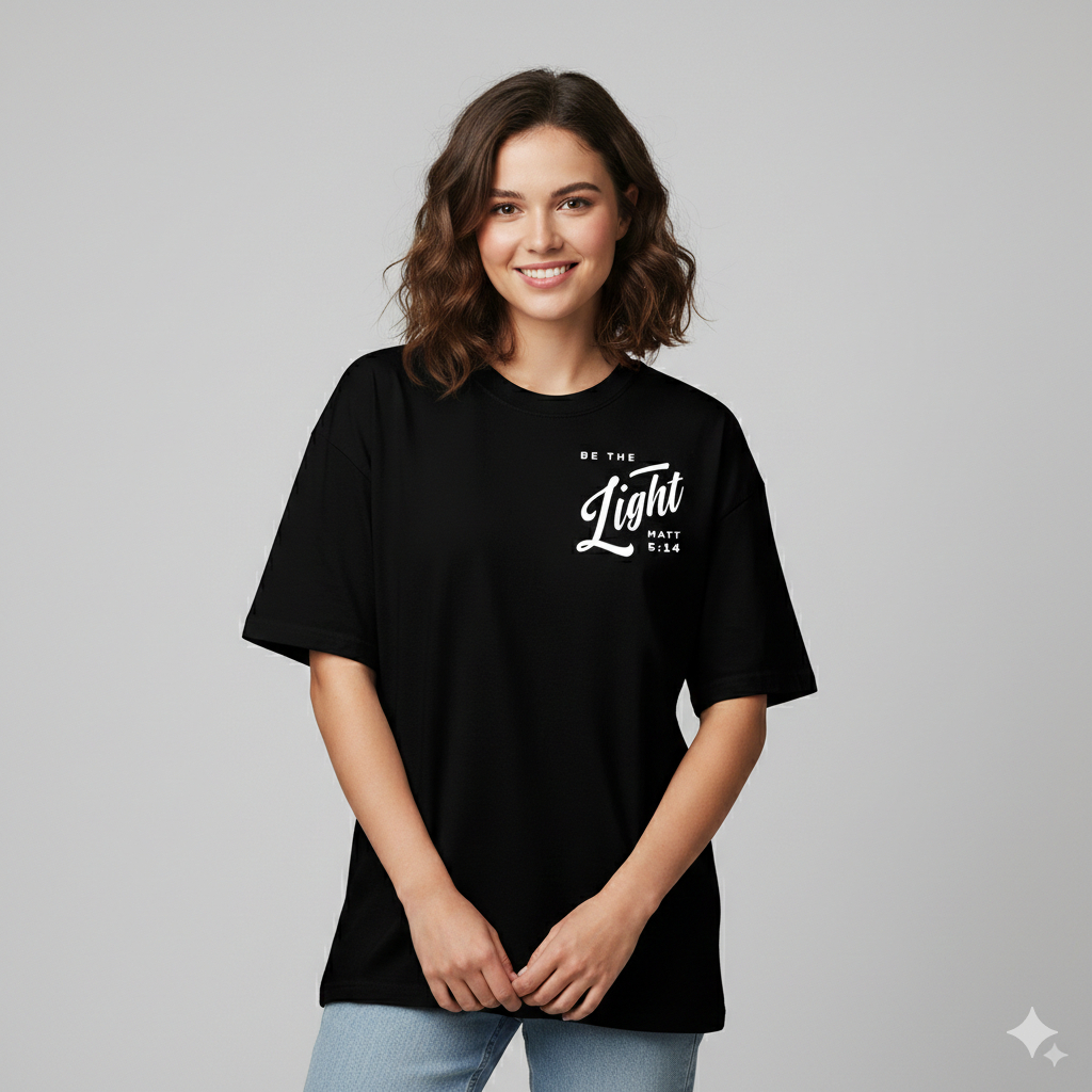 Be The Light – Matthew 5:14 Christian Jesus T-Shirt | Inspirational Faith Shirt